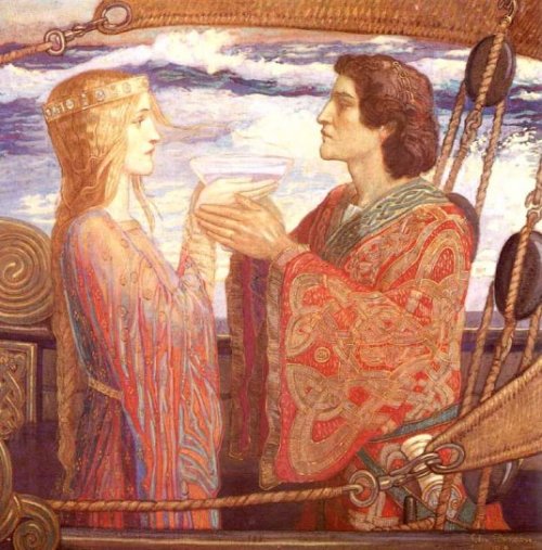 Tristan partage le philtre d'amour avec Iseut