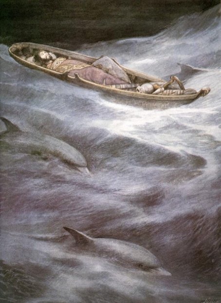 Tristan gît sur la barque