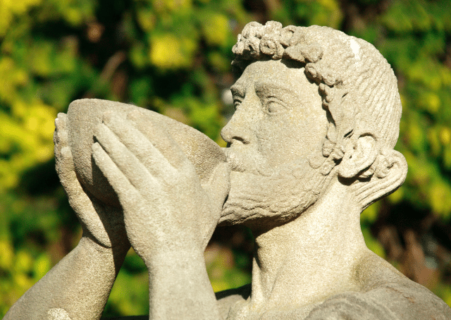 Statue de Bacchus, dieu romain du vin
