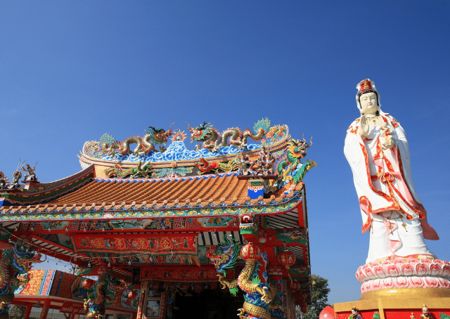 Statue de la déesse chinoise de la lune Chang'e