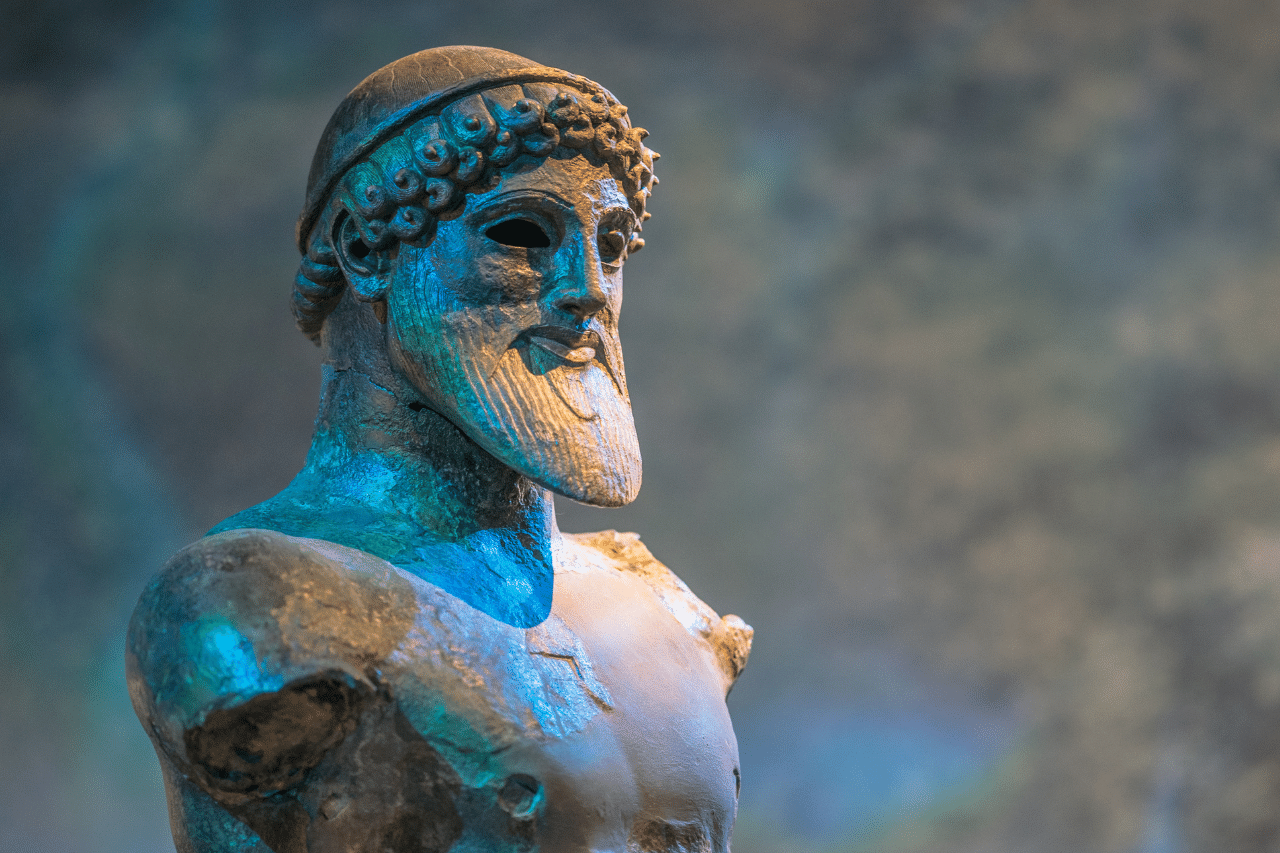 Statue de Poséidon, l'un des dieux de la mythologie grecque