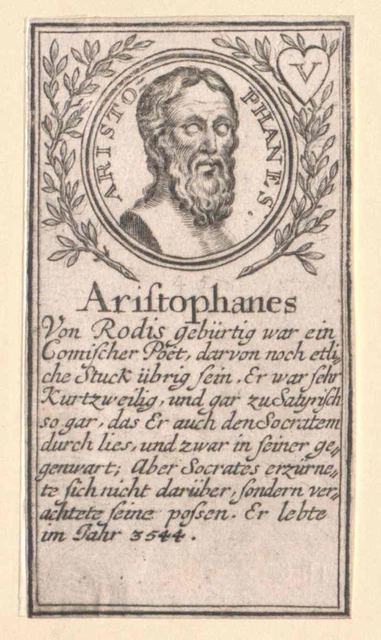 Portrait associé aux Guêpes d'Aristophane