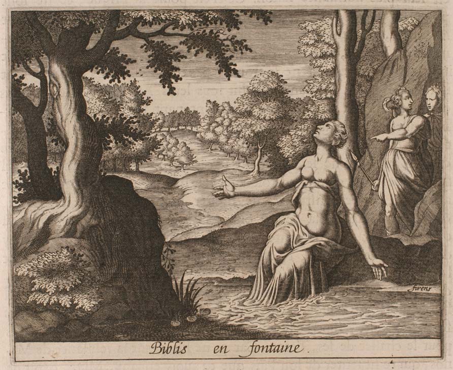 Byblis transformée en fontaine — Métamorphoses d'Ovide