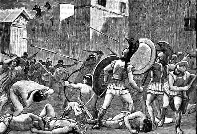Illustration de la guerre du Péloponnèse