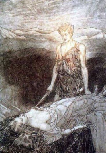 Sigurd et la Brynhild endormie