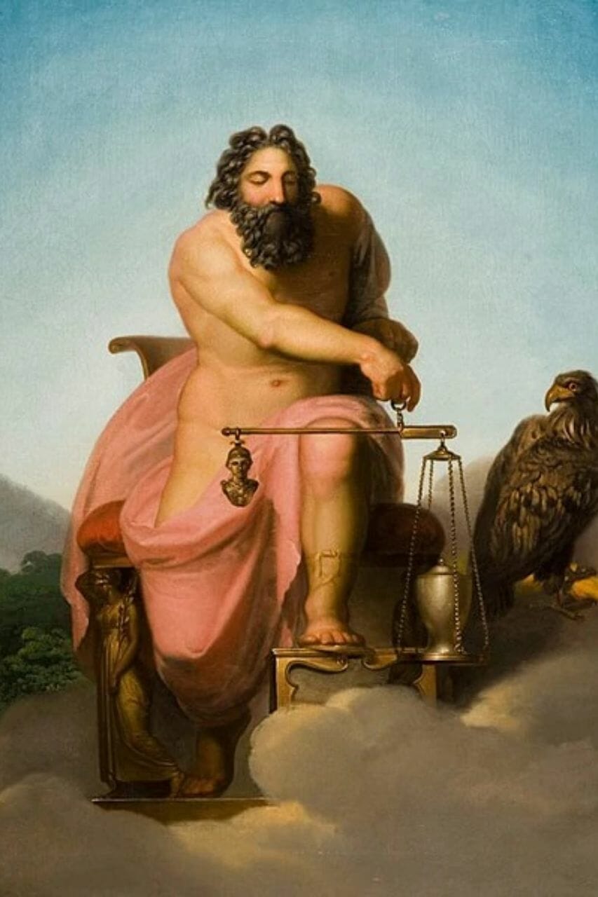 Illustration récapitulative de Jupiter et Zeus