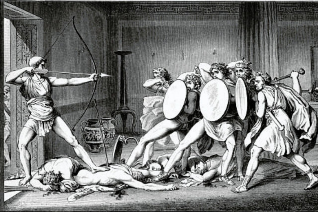 Antinoos dans l'Odyssée et les prétendants de Pénélope