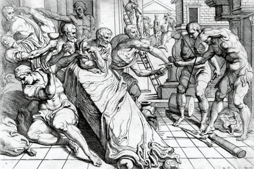 Rôle d'Antinoos dans l'Odyssée - châtiment des prétendants de Pénélope