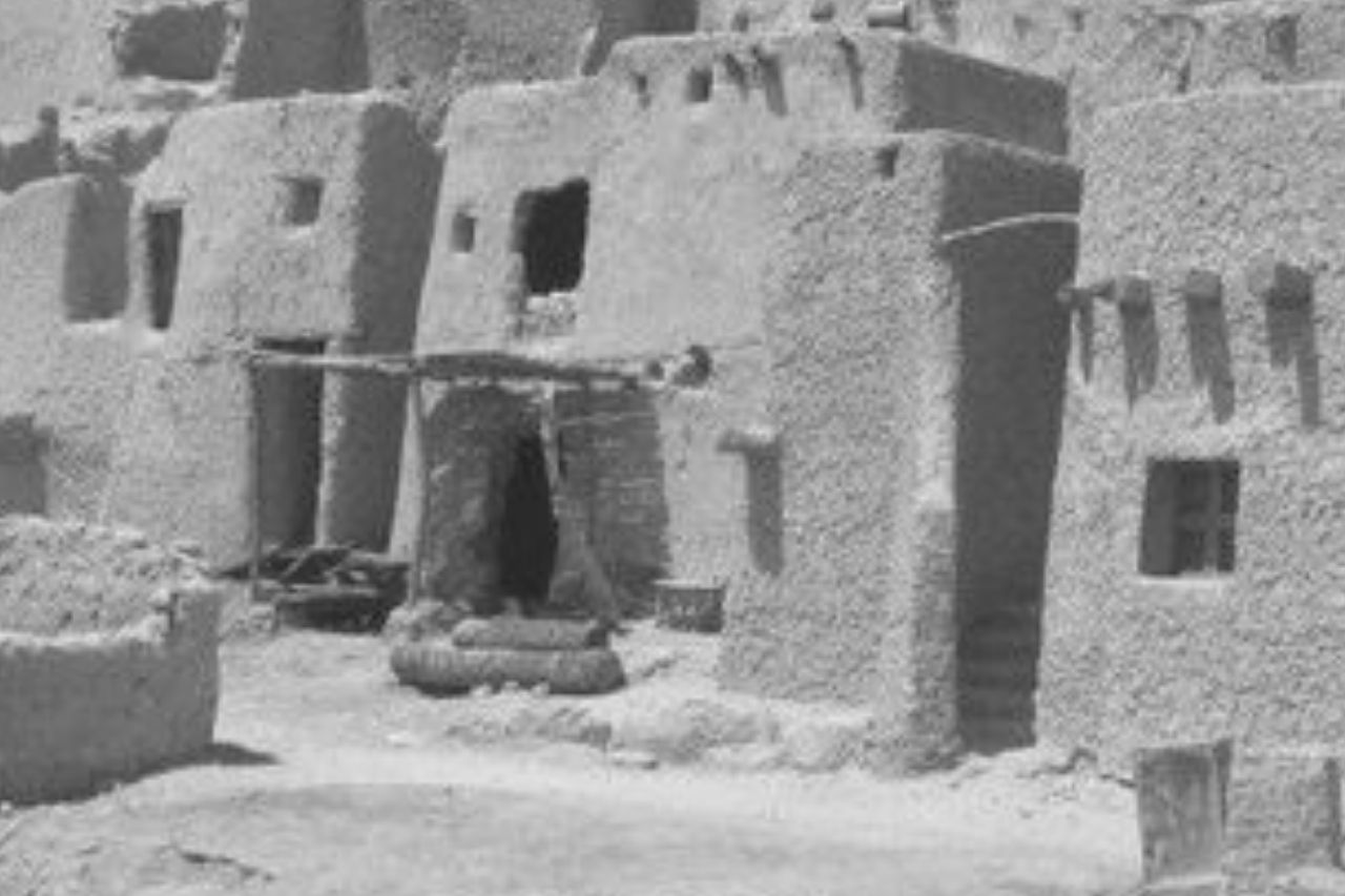 Maison ancienne égyptienne en archéologie