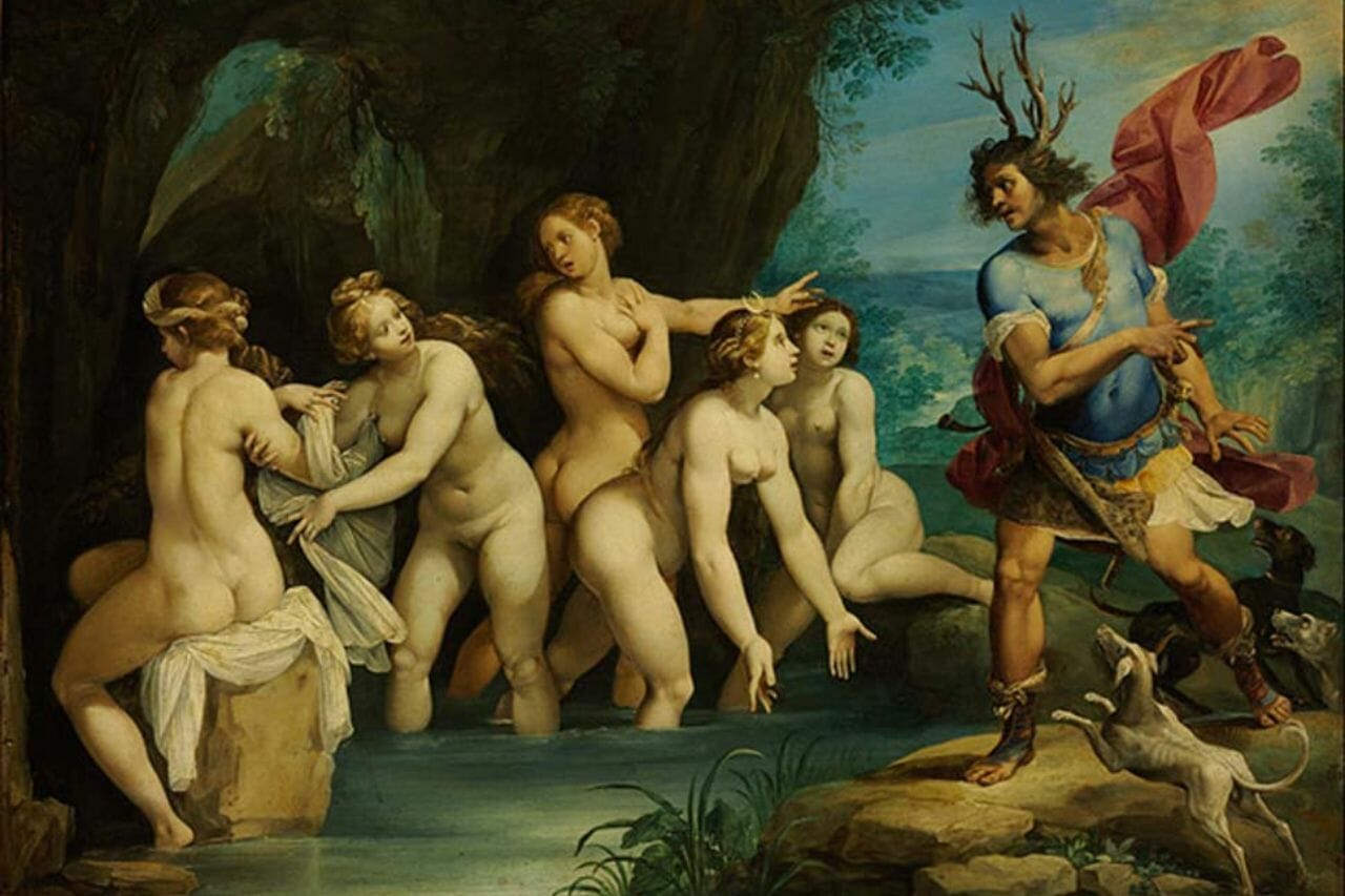 Artémis et Actéon dans la mythologie grecque