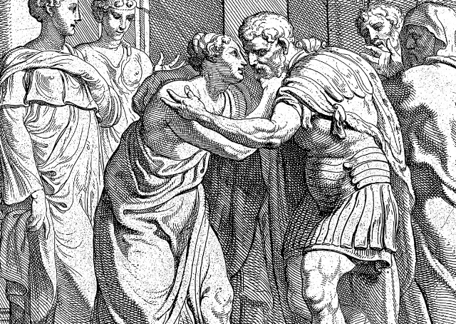 Ulysse et Pénélope réunis à Ithaque