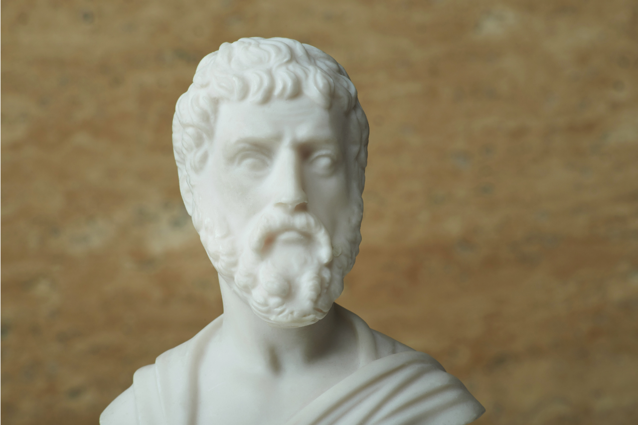 Statue de Sophocle, l'auteur d'Antigone