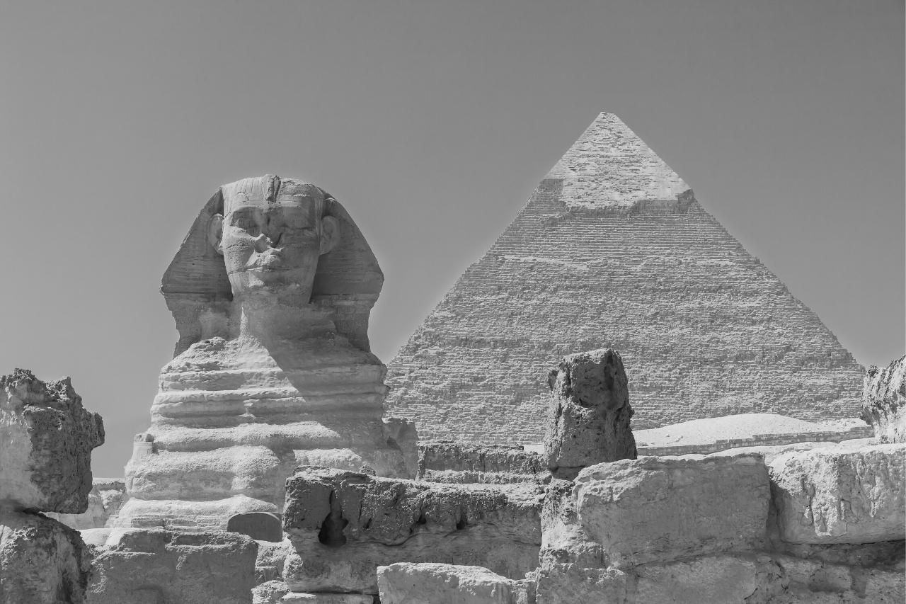 Khafre et le Grand Sphinx de Gizeh