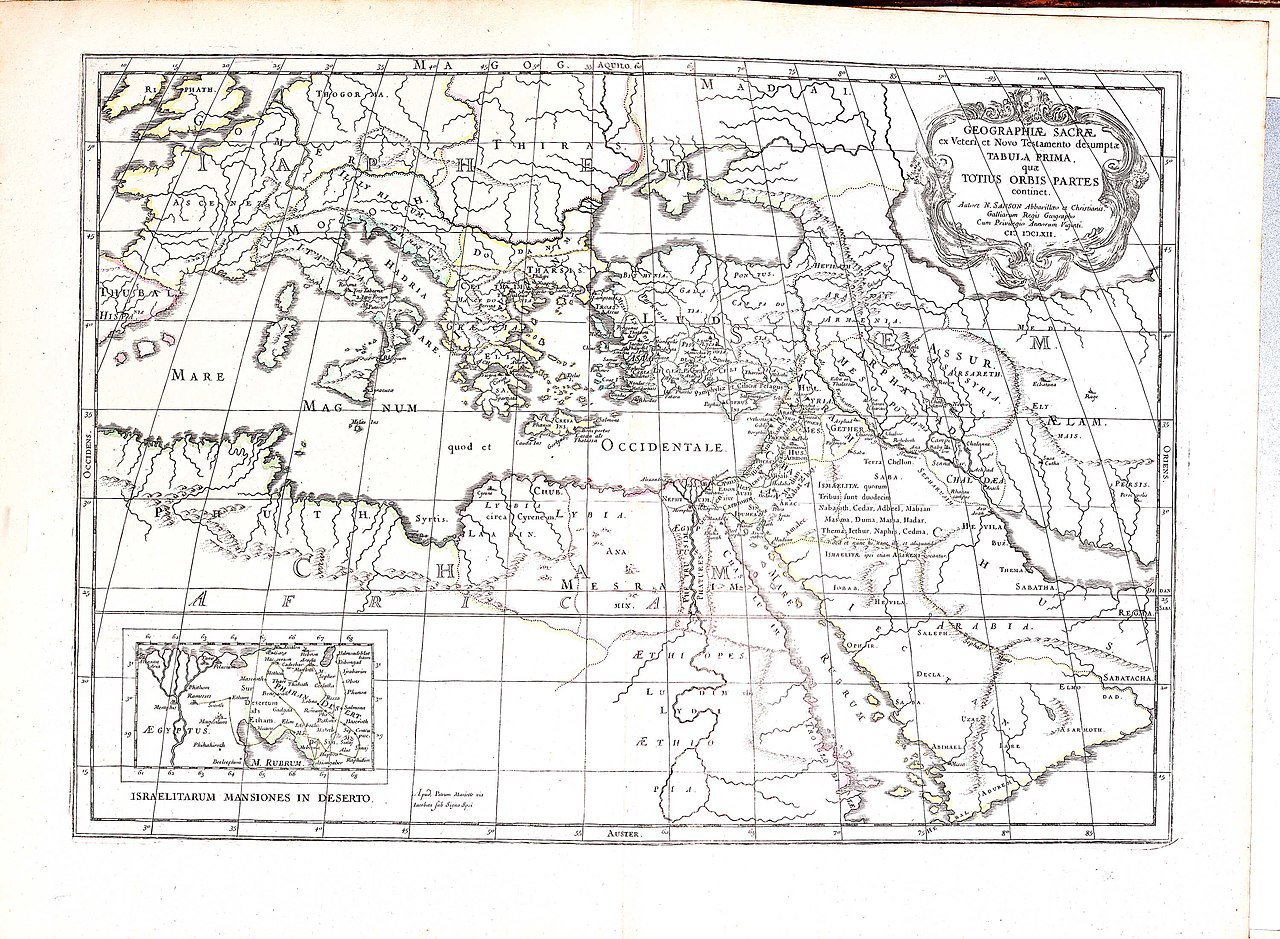 Carte de la Méditerranée, Nicolas Sanson, 1651