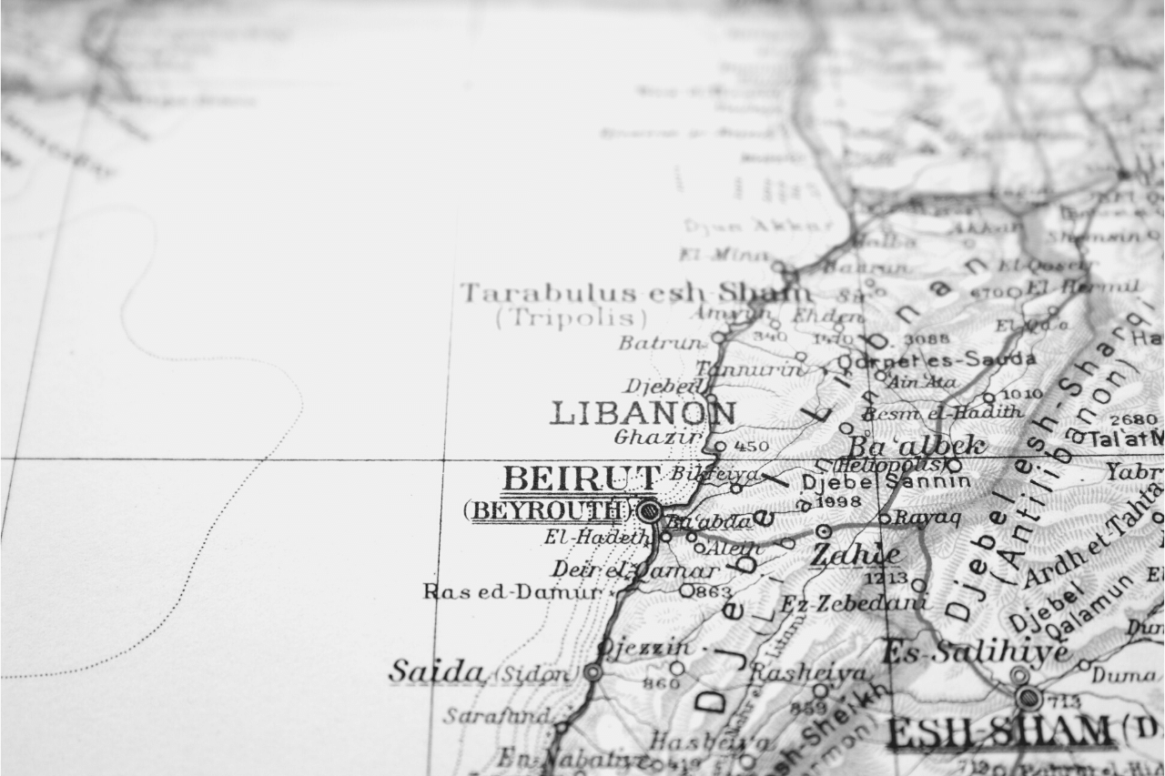 Carte du Liban