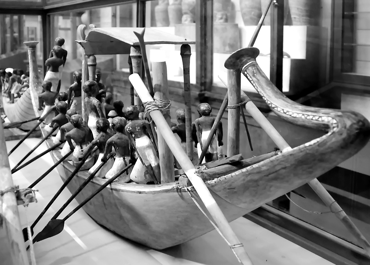 Maquette d'un navire de l'Égypte ancienne