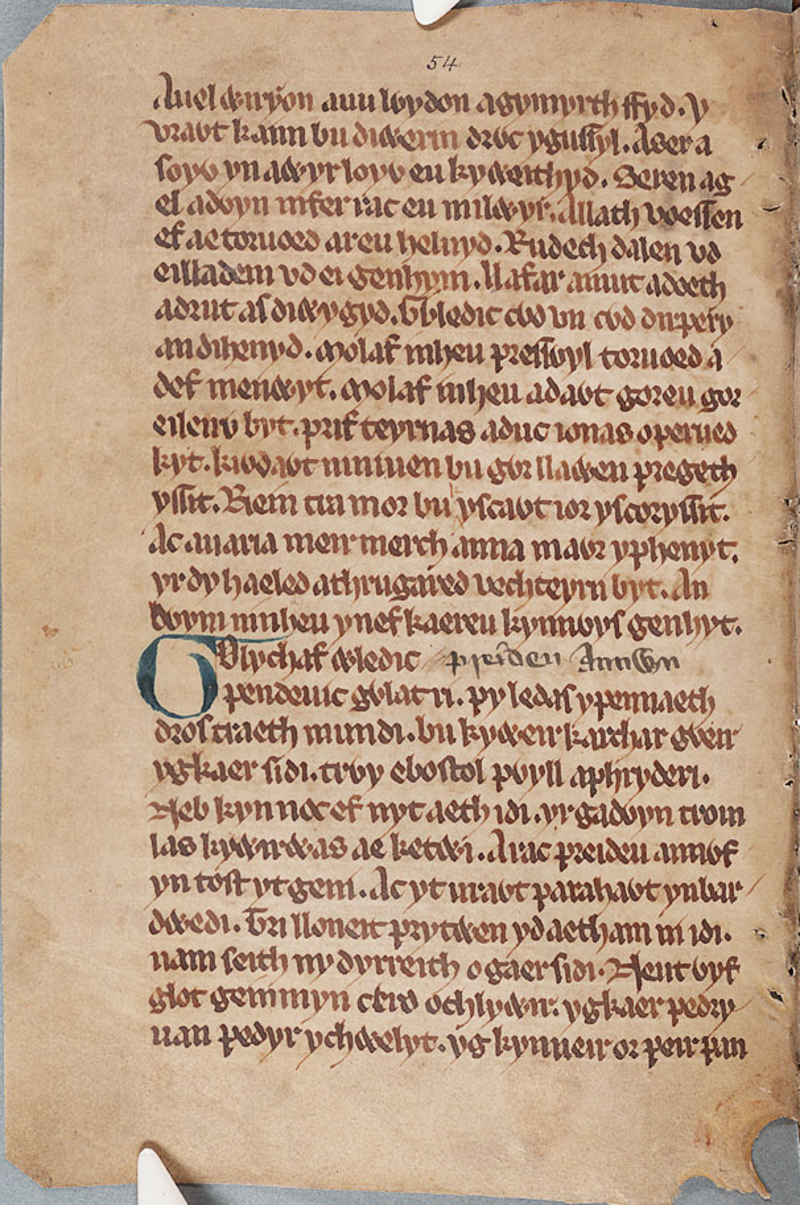 Ouverture du <i>Preiddeu Annwn</i>, Peniarth MS 2, folio 25v