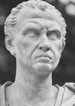 Sculpture de l'empereur romain Jules César