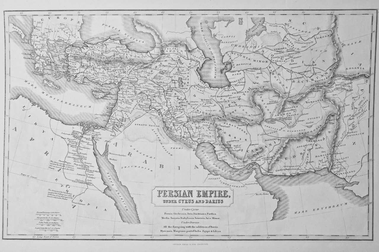 Carte de l'Empire perse sous Darius